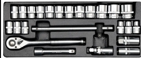 Imagen de Jgo Socket 1/2 10-32M 24Pz - HT automotriz e industrial