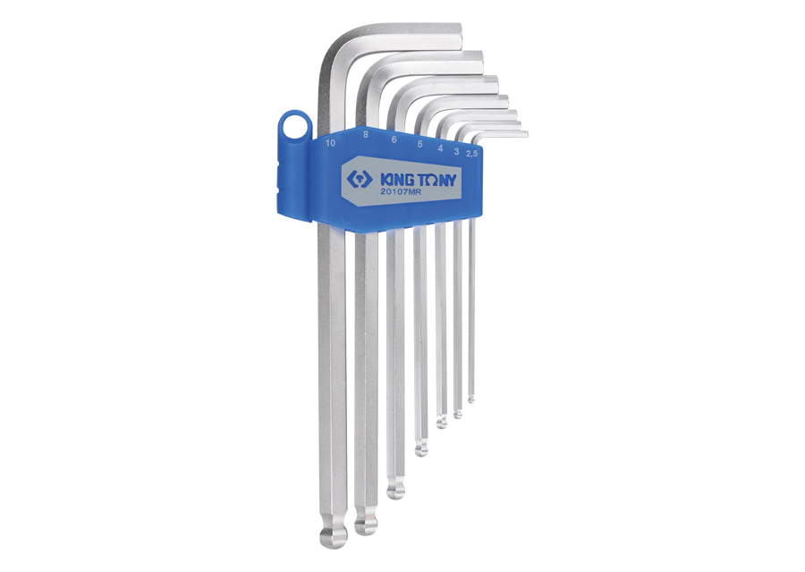 Juego de Llave L 7 Piezas Hex Larga 2.5-10 mm Bend King Tony | King Tony