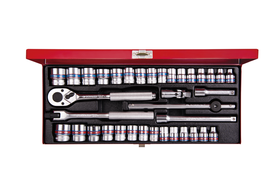 Juego de Socket 3/8" 6-22 mm y 1/4"-7/8" 12 Puntas 36 Piezas | King Tony
