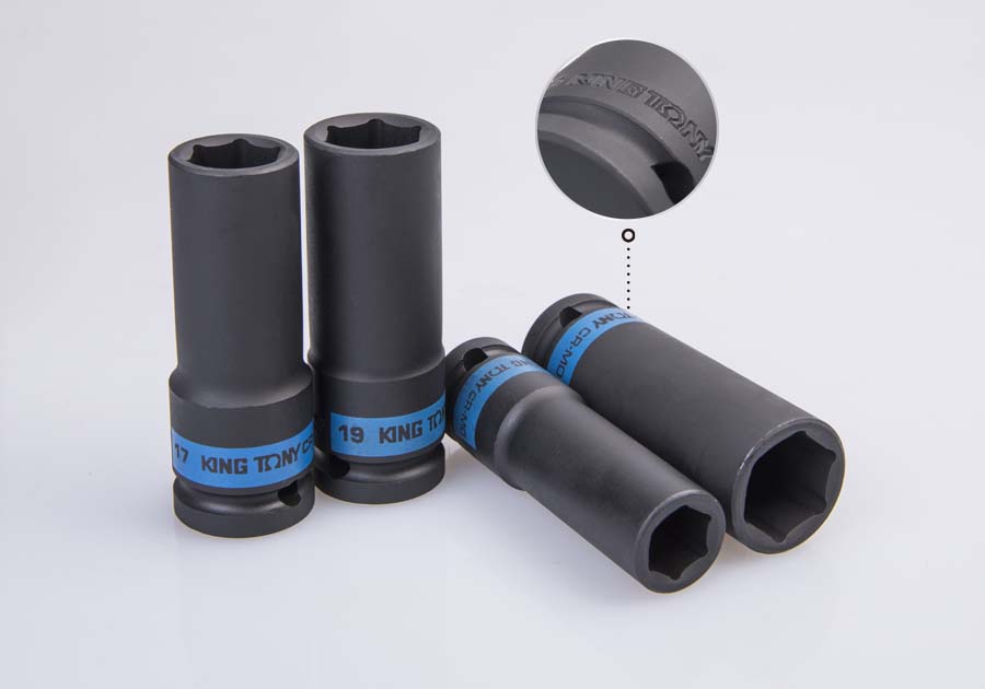Socket de Impacto Largo 1/2" x 22 mm 6 Puntas