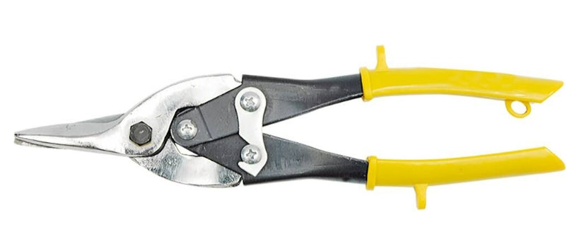 Tijera Aviación Corte Recto Amarilla 10" Vorel