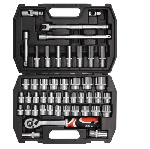 Juego de Socket 1/2" 8-32 mm 46 Piezas Yato