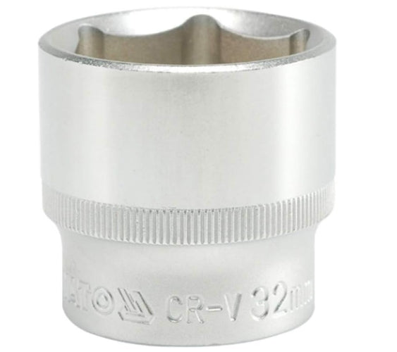 Socket Corto 1/2" x 32 mm 6 Puntas Yato