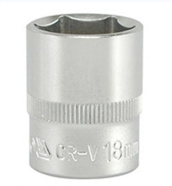Socket Corto 3/8" x 18 mm 6 Puntas Yato