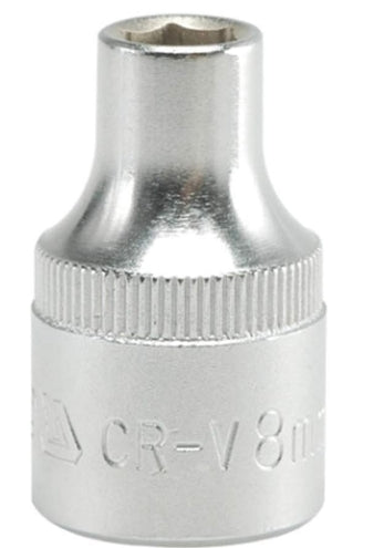 Socket Corto 1/2" x 8 mm 6 Puntas Yato