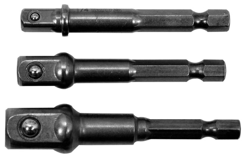 Juego de Adaptador de Socket 1/4", 3/8" y 1/2" 3 Piezas Ingco