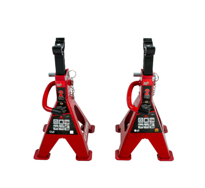 Gato Garaje Bajo Perfil Aluminio 1.5 Ton + Burro de 2 Ton Doble Seguridad Big Red