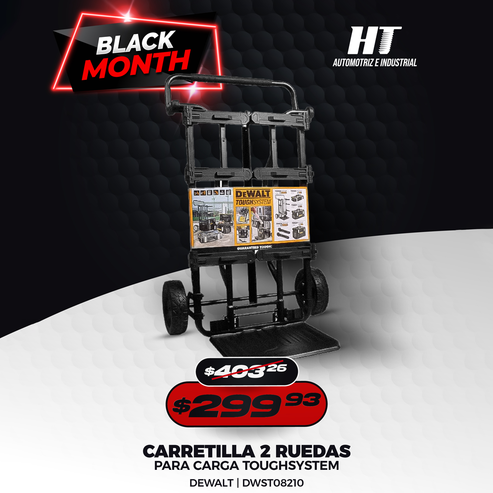 Black Month Carretilla 2 Ruedas DEWALT TOUGHSYSTEM