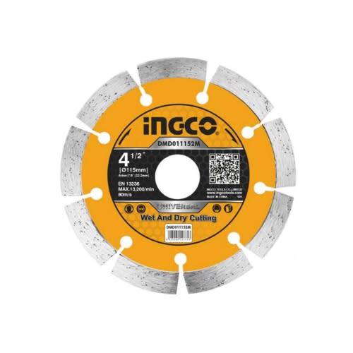Disco Corte para Concreto 4-1/2" (Set 10 Piezas) | Ingco - Herramientas