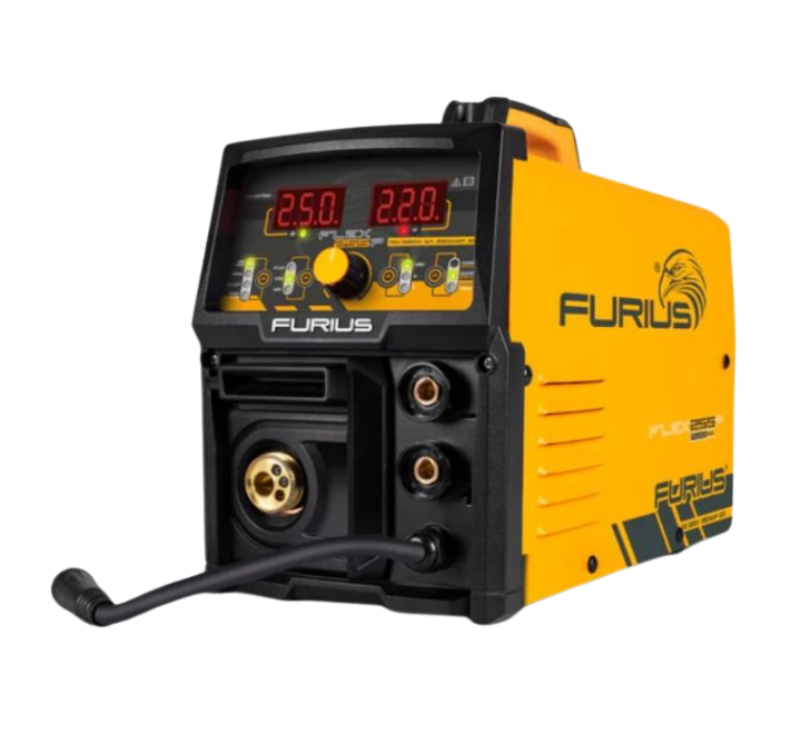 Máquina para Soldar Tipo Inversor Multiprocesos 110/220V 250 AMP MIG Pulsado - Furius Flex 255 Pulse 5 Kg