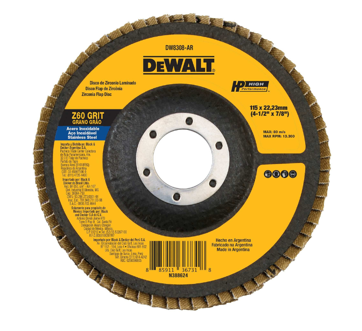 Disco Desbaste Laminado 4-1/2" Z40 | DeWalt - Herramientas