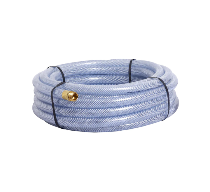 Manguera Industrial para Aire y Múltiple Propósito Transparente Reforzada 3/4" X 200' 150 PSI Pliovic FG