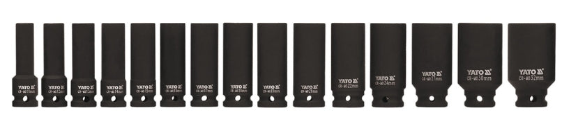 Juego de Socket Impacto Largo 1/2" 10-32 mm 15 Piezas | King Tony