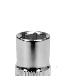 Socket Corto 1/2 x 34 mm 6 Puntas Yato YT-1199 - foto oficial catalogo fabricante