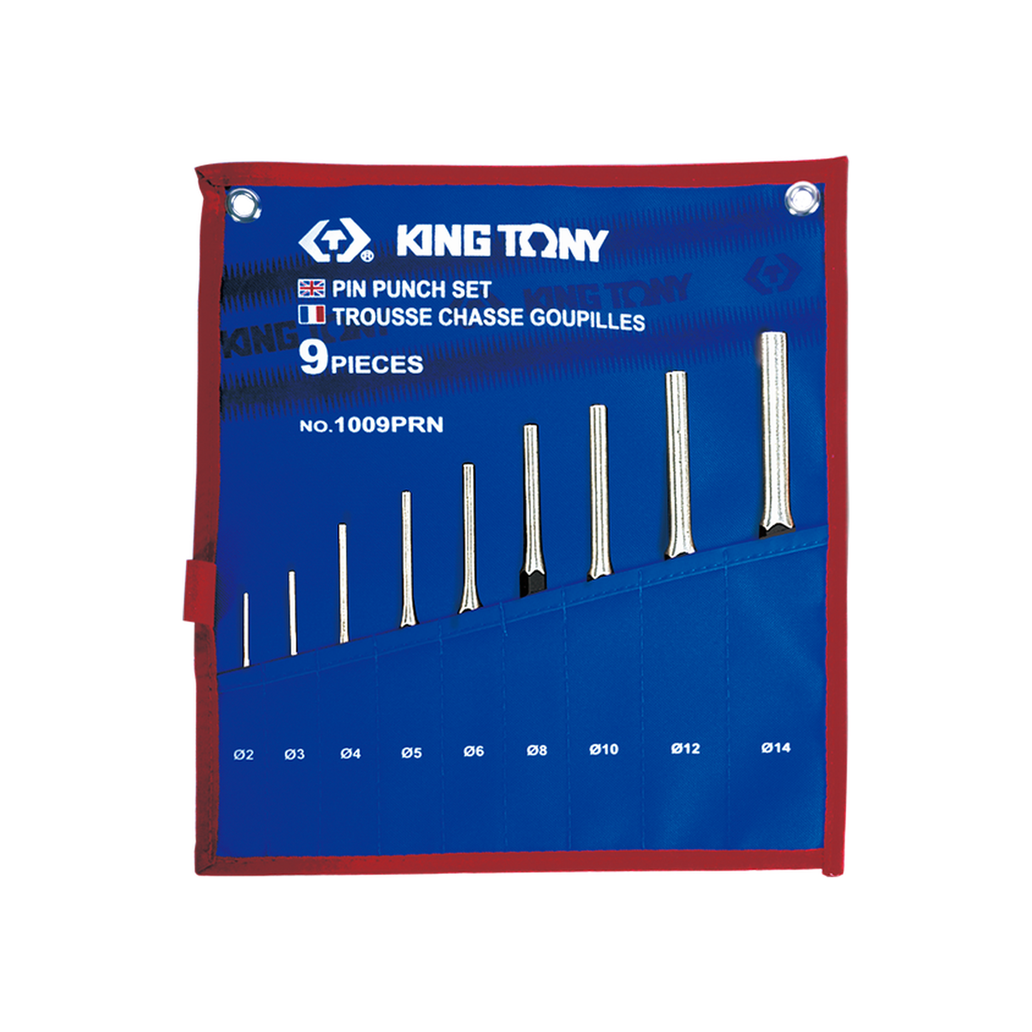 Juego de Botadores Cilíndricos 9 Piezas | King Tony