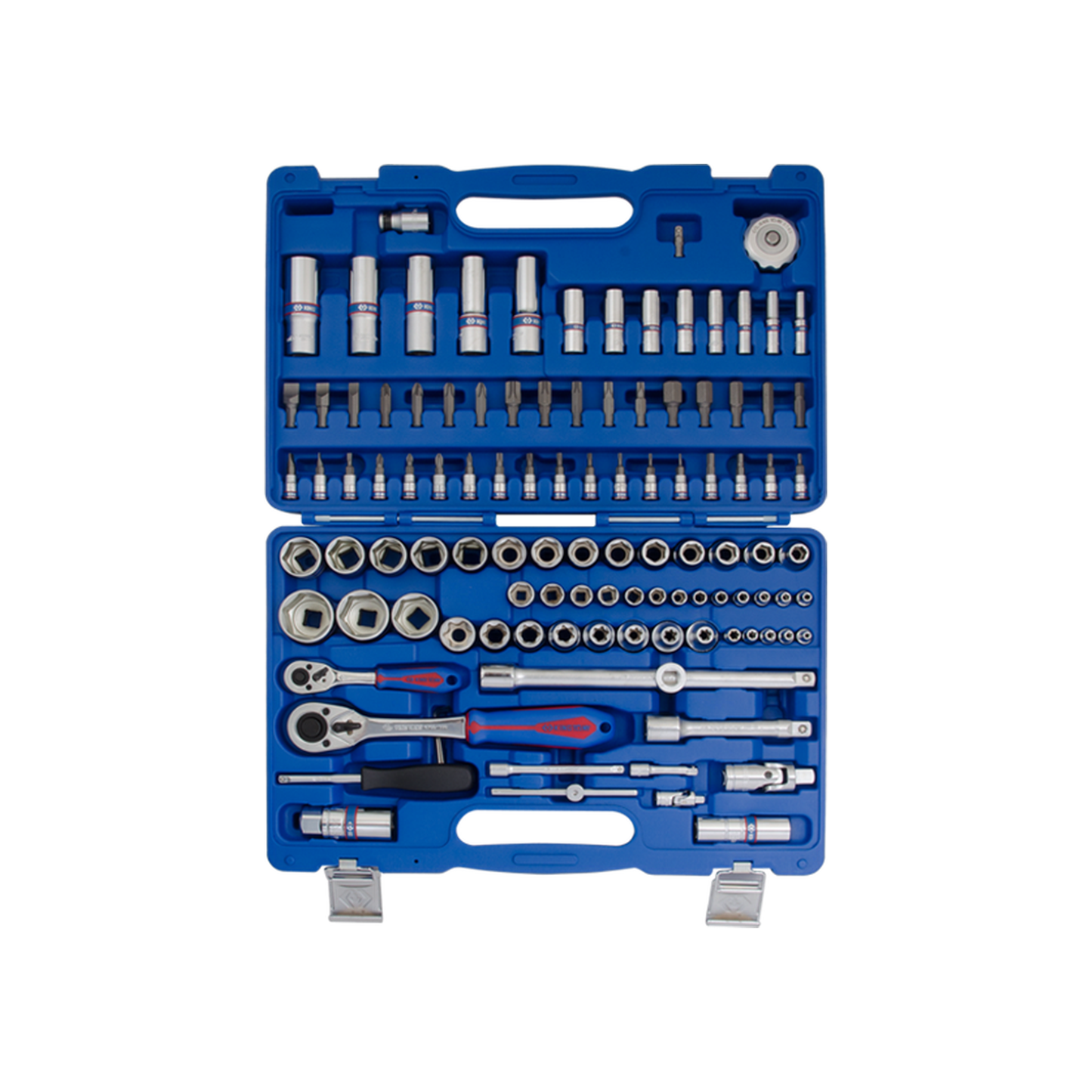 Juego de Socket Combinación 1/4" y 1/2" 110 Piezas | King Tony