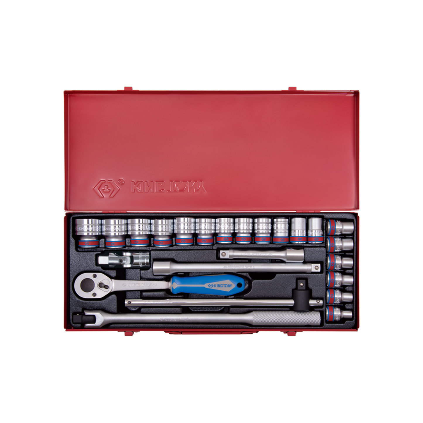 Juego de Socket 1/2" 5/16"-1-1/4" 12 Puntas 24 Piezas | King Tony
