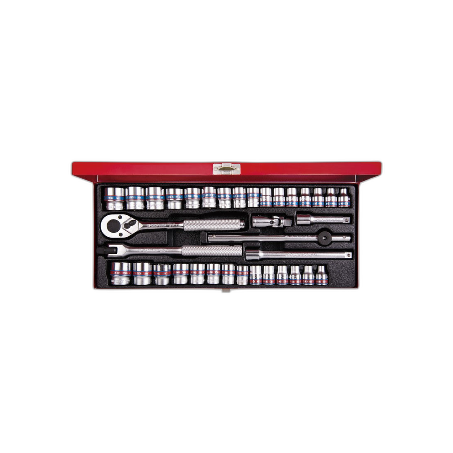 Juego de Socket 3/8" 6-22 mm y 1/4"-7/8" 12 Puntas 36 Piezas | King Tony