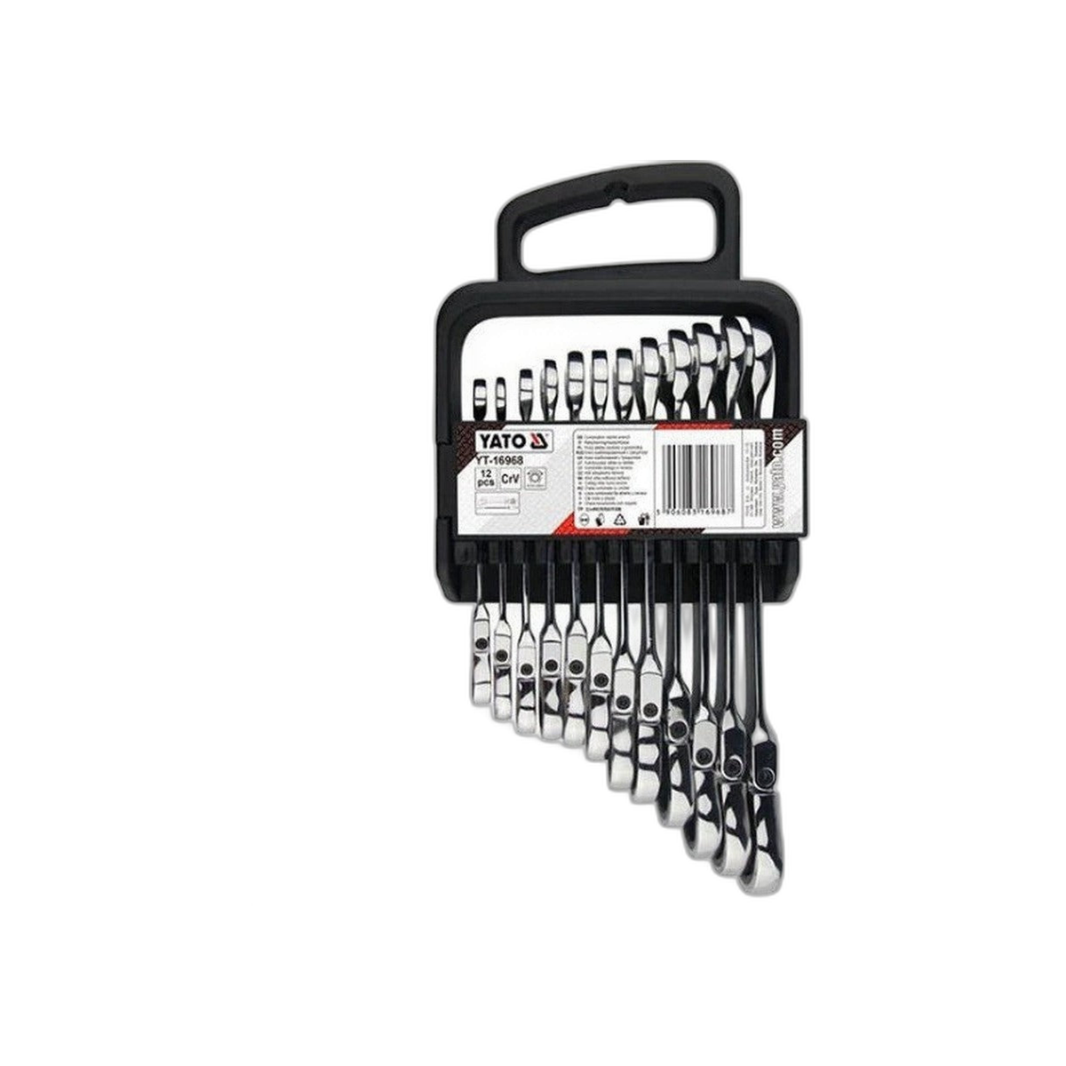 Juego de Llave Combinada 12 Piezas 8-19 mm Ratchet | Yato