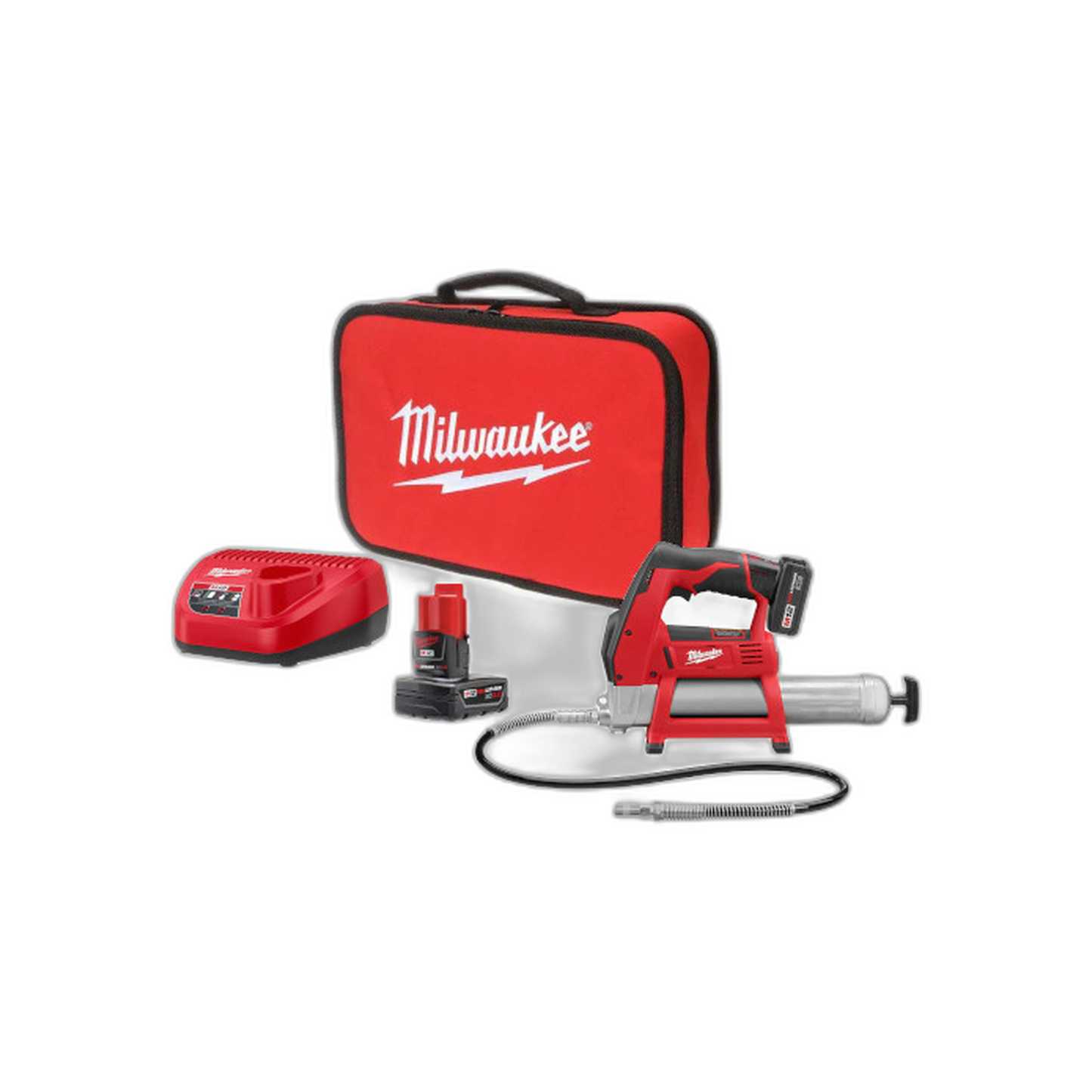 Engrasadora a Batería 12 V 8000 PSI 2 Velocidades con Contador Automático Manguera de 36" y Cartucho | Milwaukee