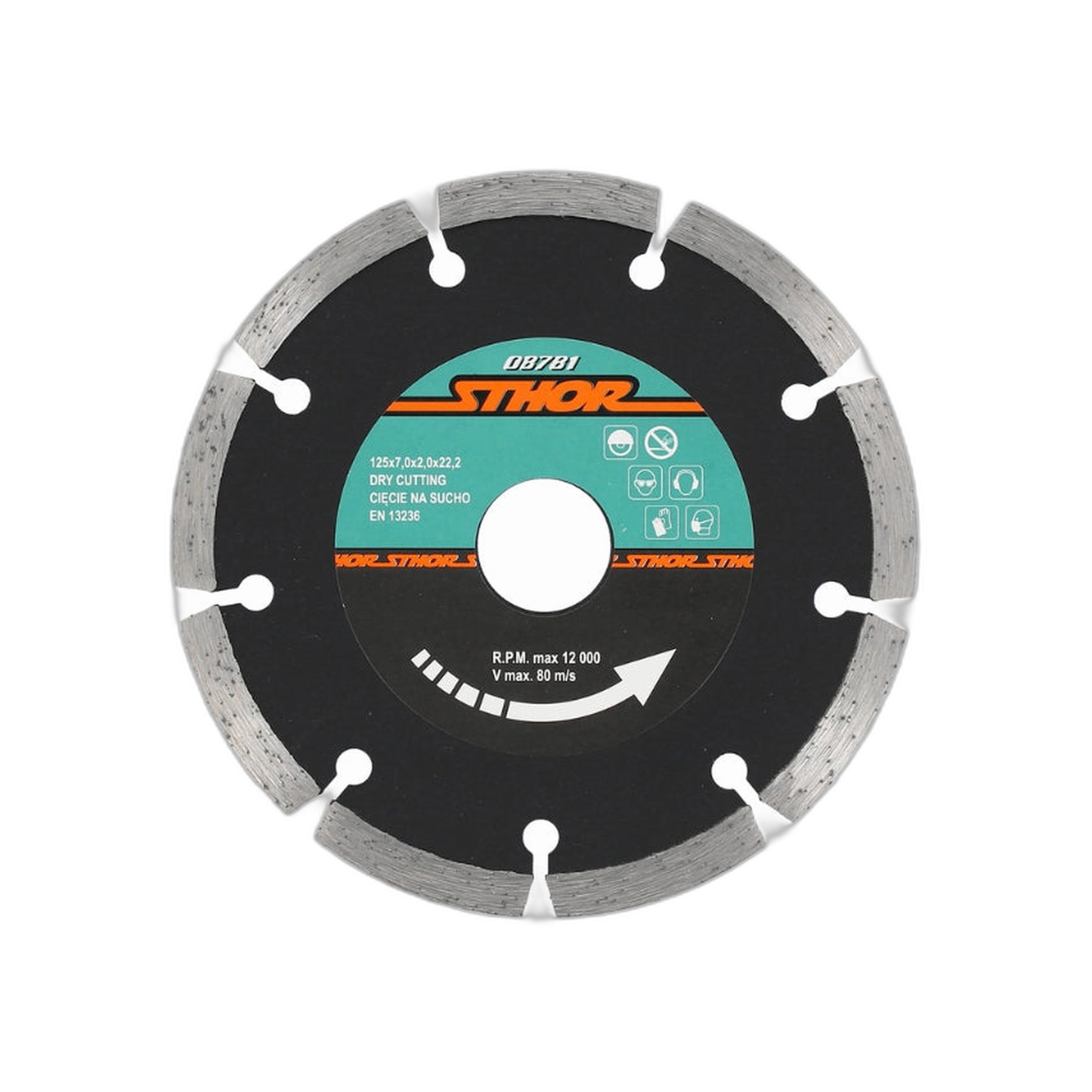 Disco Diamante Segmentado Corte Seco 5" | Sthor