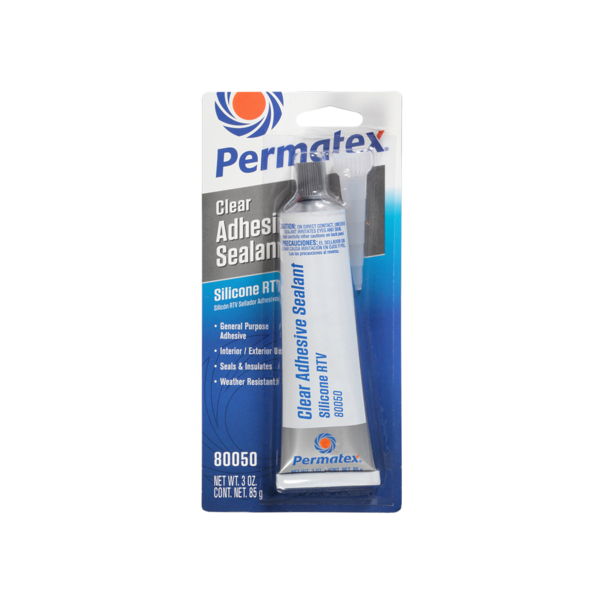 Silicona Transparente RTV Blister 3.0 Oz Permatex