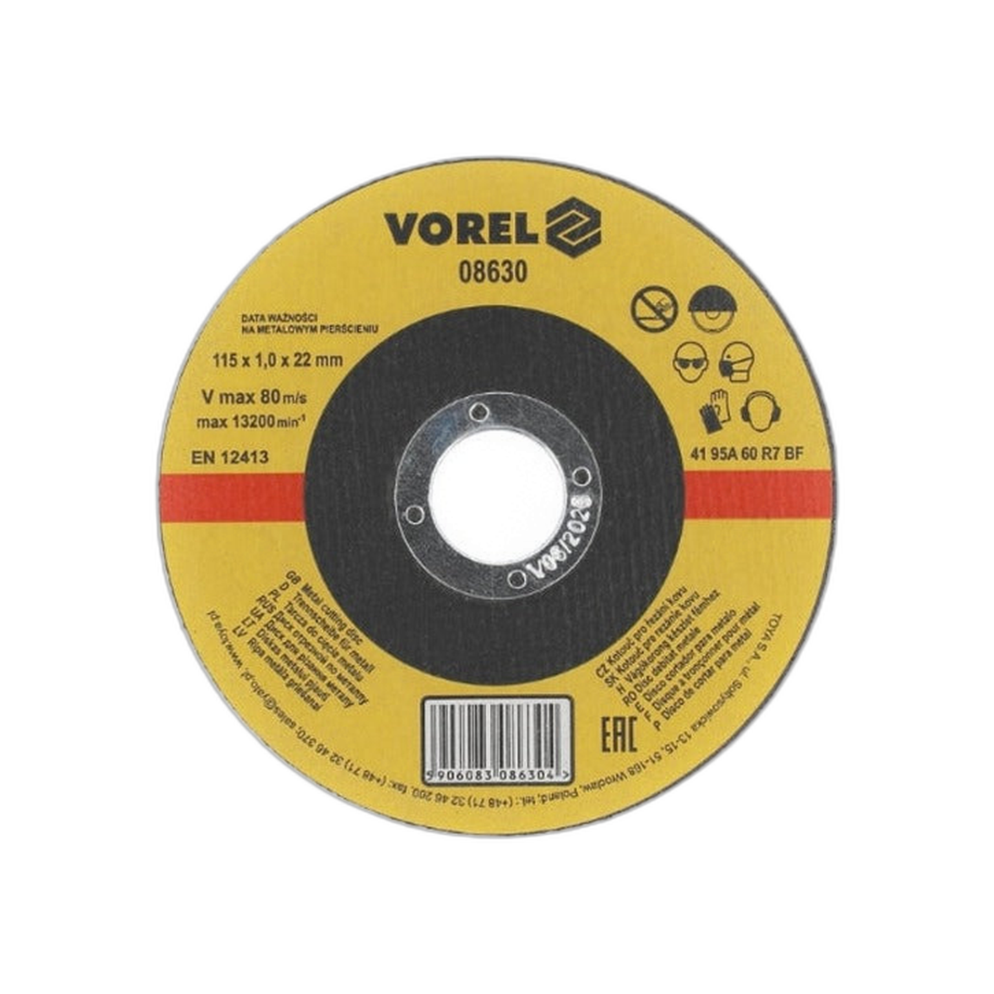 Disco Corte Metal Delgado 4-1/2" x 0.4 x 7/8" | Vorel