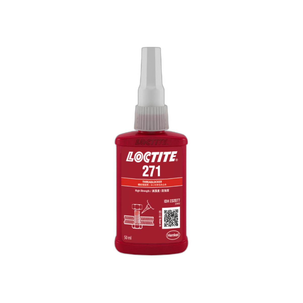 Fijador de Rosca Alta Resistencia 50 mL (10 Unidades) (27131) Loctite