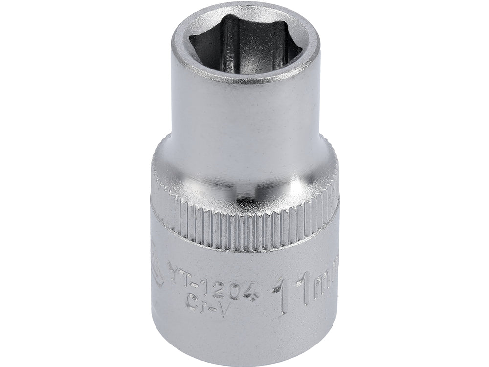 Socket Corto 1/2" x 11 mm 6 Puntas Yato YT-1204 - foto oficial fabricante