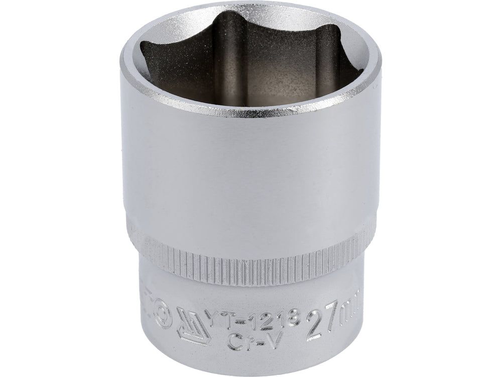 Socket Corto 1/2" x 27 mm 6 Puntas Yato YT-1218 - foto oficial fabricante
