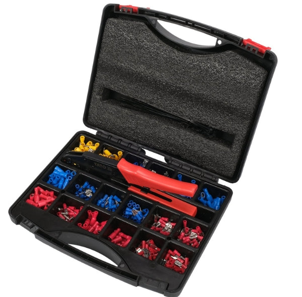 Imagen de Jgo de Conectores Eléctronicos y Pinza Crimpeadora 551 Pz - HT automotriz e industrial