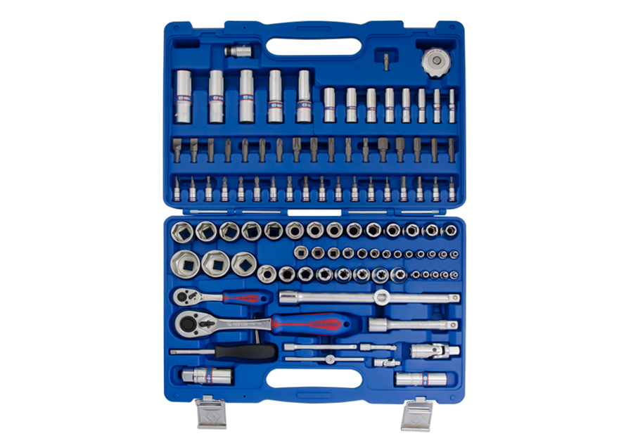 Juego de Socket Combinación 1/4" y 1/2" 110 Piezas King Tony