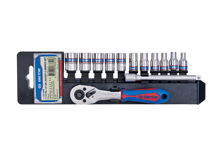 Juego de Socket 1/4" 4-14 mm 13 Piezas King Tony