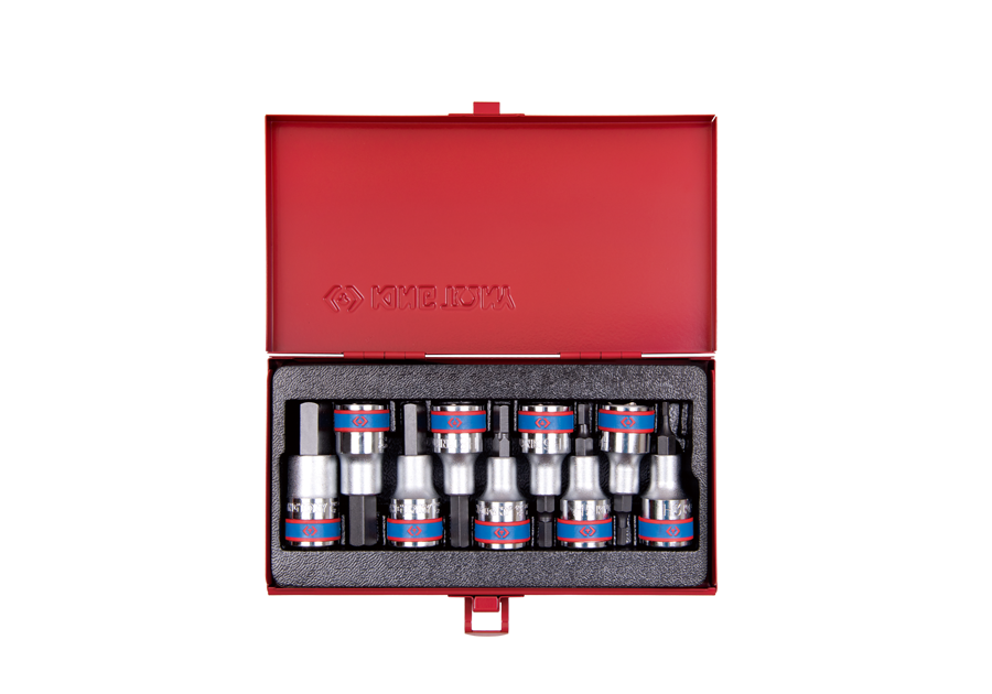 Juego de Socket Punta Allen 1/2" 3-14 mm 9 Piezas King Tony