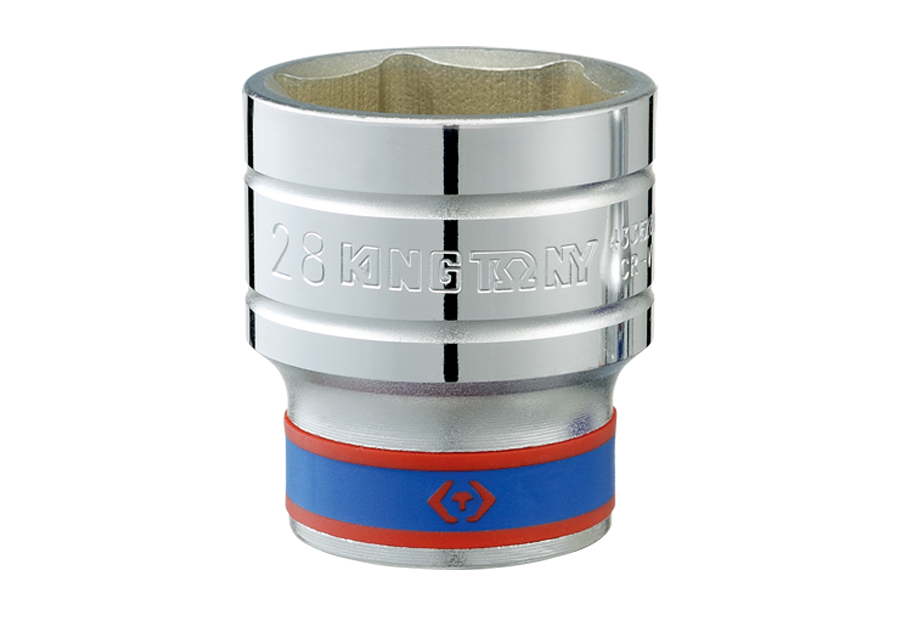 Socket Corto 1/2" x 28 mm 6 Puntas King Tony