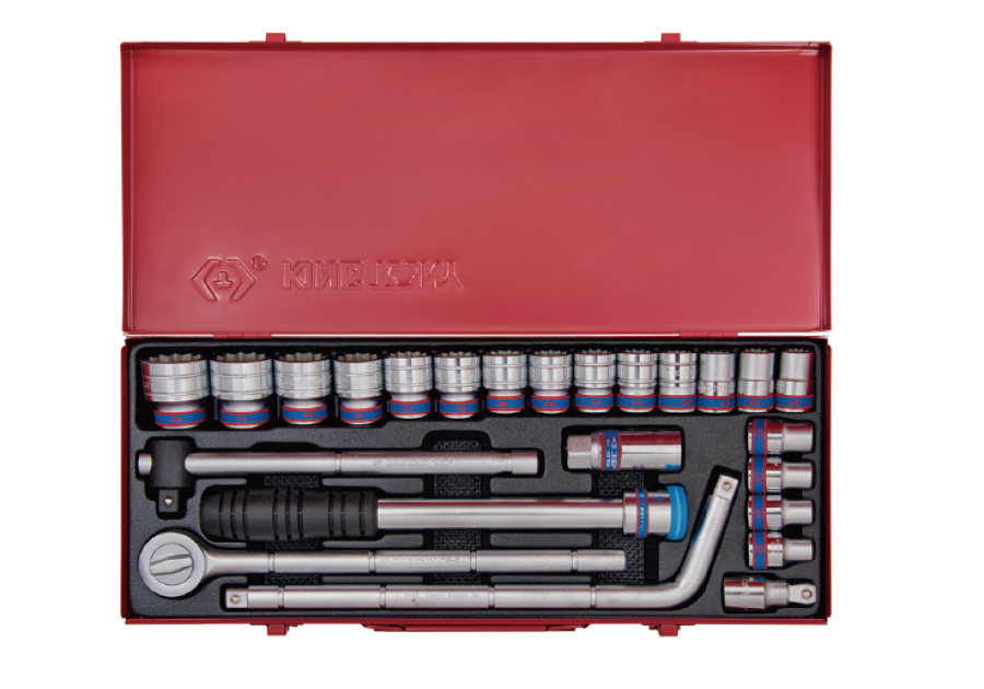 Juego de Socket 1/2" de 8-32 mm + Ratchet Telescópico 24 Piezas | King Tony - Herramientas