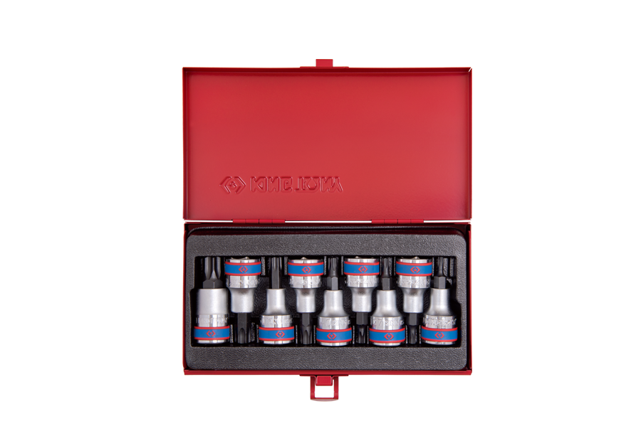 Juego de Socket Torx Macho Estándar 1/2" T20-T60 9 Piezas King Tony