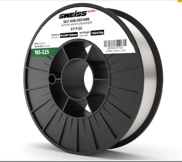 Rollo Soldadura Acero al Carbón Fluxcore (sin gas) 0.030" o 0.8 mm 10 Libras Sweiss