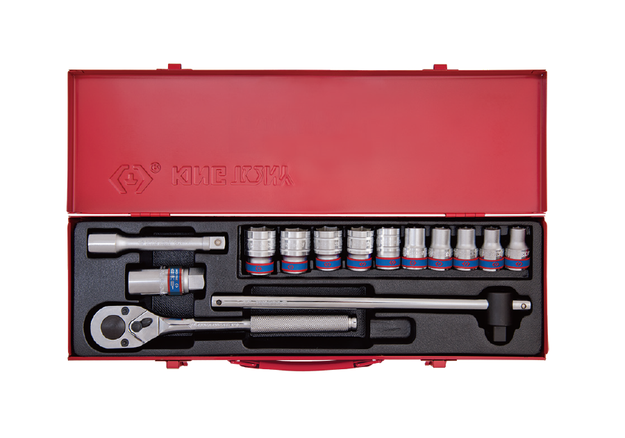 Juego de Socket 1/2" 10-24 mm 12 Puntas 14 Piezas King Tony