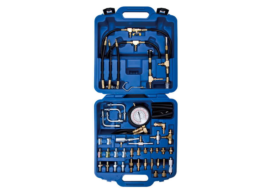 Kit Tester de Inyección Combustible (Gasolina) 1 Calibrador 0-120 PSI King Tony