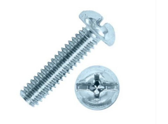 Tornillo de Estufa Cabeza Redonda Acero Inoxidable #8-32 x 2"