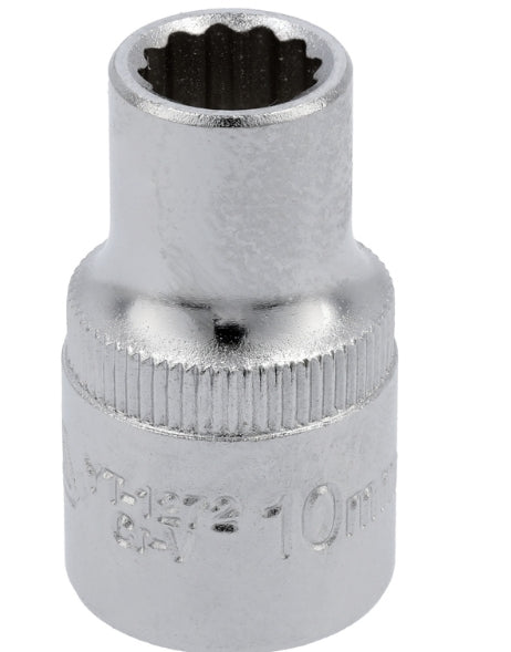 Socket Corto 1/2" x 10 mm 12 Puntas Yato