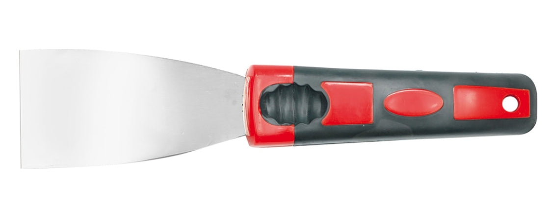 Espátula Flexible Inoxidable Mango Plástico 3"