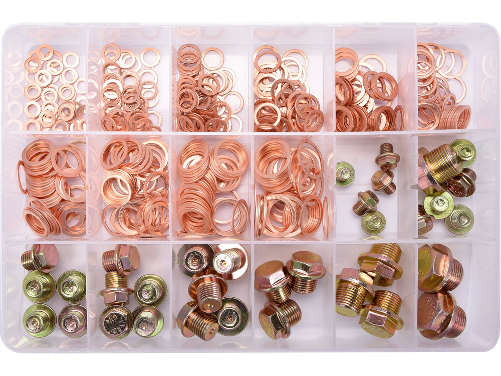 Juego de Arandelas Y Tapones de Desagüe 534 Piezas