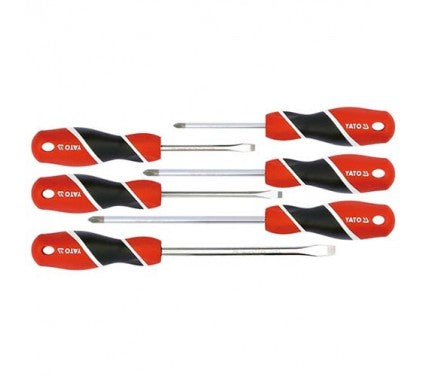 Juego de Destornilladores Planos y Phillips 6 Piezas