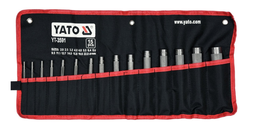 Juego de Sacabocado 15 Piezas Yato