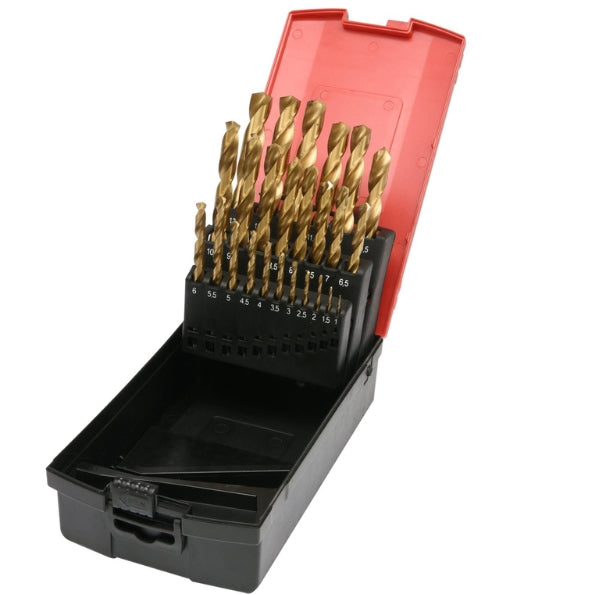 Juego de Brocas Titanio 1-13 mm 25 Piezas Yato