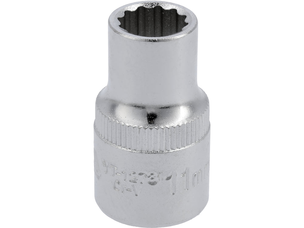 Socket Corto 1/2" x 11 mm 12 Puntas YT-1273 - foto oficial fabricante