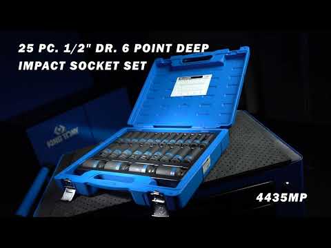 Juego de Socket Impacto 1/2" 6 Puntas 25 Piezas King Tony