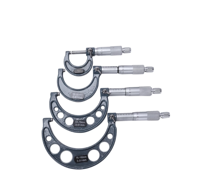 Juego de Micrómetro Exterior 0-75 mm 3 Piezas (1960075)